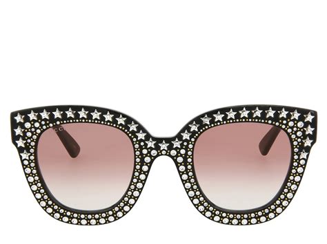 gucci star embellished sunglasses|gucci sunglasses sale or clearance.